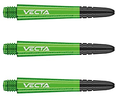 WINMAU Dart Shaft - Vecta Polycarbonat Dart Stems - 1 Set pro Packung (insgesamt 3 Dart-Schäfte) - Professionelles Dartzubehör - Verfügbar in den Größen Kurz, Intermediate und Medium