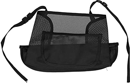 BORDSTRACT Autonetztasche, Universal Autositz Aufbewahrungsnetz, Handtasche zwischen den Sitzen, Mesh Aufbewahrungstasche, Organizer für jedes kleine Auto(Schwarz)