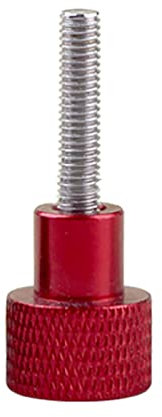 Rändelschrauben, Klemmknopf, 5 Stück M5 M6 Aluminiumlegierung + Rändelschraube aus Edelstahl, Handgriffknopf, Stufenbolzenschrauben, Rot (Color : Red, Size : M5x20 D16x20)