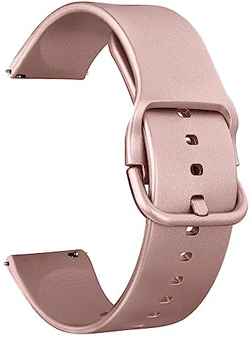 20mm 22mm Silicone Watch Strap for Women Men, Quick Release Replacement Strap with Stainless Steel Buckle Sport Watchbands Wrist Straps, smart watch wristband (22mm, Rose gold)