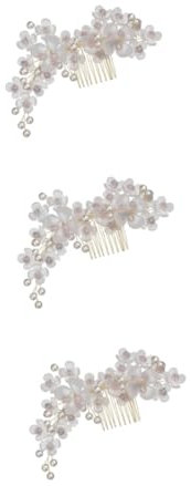 FRCOLOR 3stücke Crystal Flower Haarreif Für Braut Handgefertigter Haarschmuck Für Hochzeiten Partys Und Fotoshootings