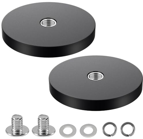2 Stück Neodym Magnete Gummiert, Gummi Runde Magnete Ø 88mm, 55kg Tragkraft
