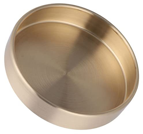 MUSISALY Plateau De Rangement Rond En Laiton Plateau De Service Décoratif Grand Plateau Rond Pour La Maison Plateau Douvreuse Plateau Décoratif Élégant