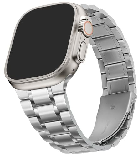 HITZEE Metall Armbänder Kompatibel with Apple Watch Armband 49/46/45/44/42/41/40/38mm, Edelstahl Ersatzband Damen Herren Kompatibel für iWatch Ultra 3/2/1 SE3 Serie 11 10 9 8 7 6 5 4 3 2 1