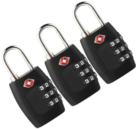 ETHZZLE 3stücke Kombinationsschlösser Für Gepäck Robuste Und Langlebige Zahlenschlösser Für Koffer Rucksäcke Und Handtaschen Einfach Zu Bedienen Für Reisen