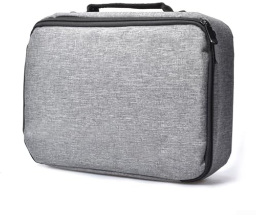 EXTRWORY Sac de voyage pour projecteur Mini sac de rangement pour projecteur P35, P10, P58, P60, P62, étui de transport portable gris, 20 x 30 x 10 cm