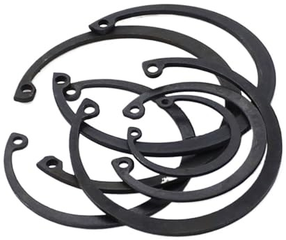 Rondella elastica in acciaio al carbonio Mn65 DIN472 tipo C con fermo a scatto for anello elastico interno dell'albero da 30, 32 e 34 mm(M32)