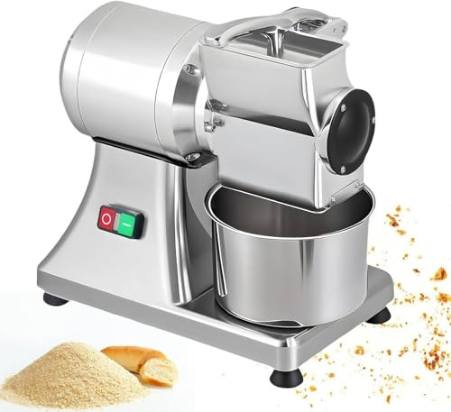 ZXINXIN Grattugia elettrica per Formaggio, 550 W, grattugia elettrica Commerciale per Formaggio, macinacaffè, 88 libbre all'ora, grattugia per Formaggio, Burro, Pane, crusca, grattugia per Formaggio.