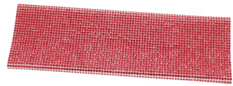 EPIGEIST Housse de Protection pour Micro Portable à Paillettes Rouge, Manchon Décoratif en Strass pour Poignée de Microphone sans Fil, Accessoire Fonctionnel pour Scènes et Événements