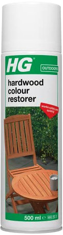 HG Hardwood Colour Restorer, Maintains & Protects Wooden Garden Furniture, Restores Natural Wood Colour – 500ml Spray (304050106)