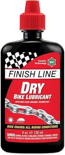 Finish Line Dry Chain Lubricant Ceramic Dry-Film Dirt Resistant 4 fl oz