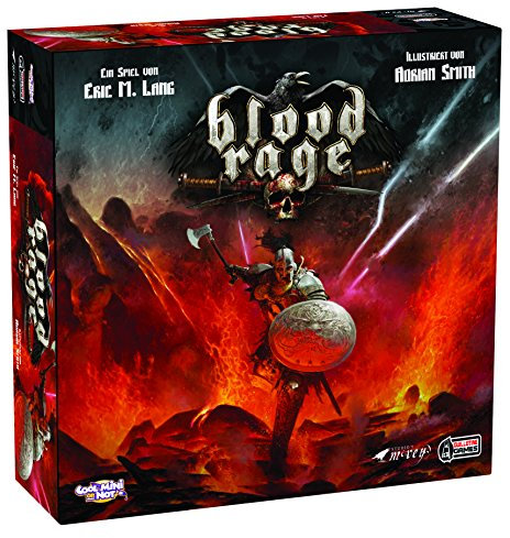 CMON, Blood Rage, Grundspiel, Expertenspiel, Strategiespiel, 2-4 Spieler, Ab 12+ Jahren, 60+ Minuten, Deutsch, Meerkleuren