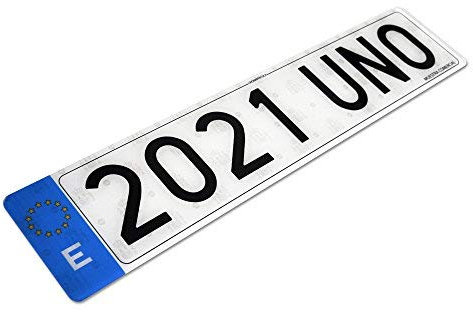 Unomatricula Matriculas acrílicas de Coche homologada de Alto Impacto con Cinta Adhesiva (2)