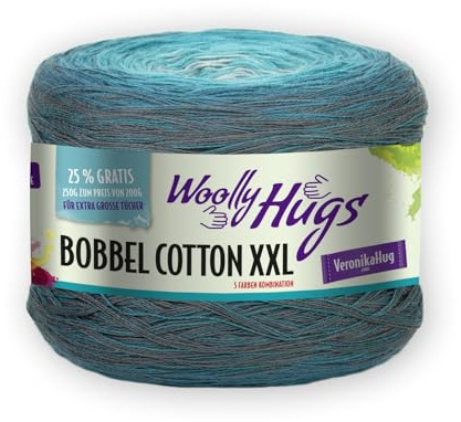 Woolly Hugs unkown Handstrickgarn, Baumwolle, 604 türkis