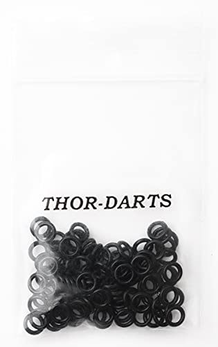 THOR-DARTS Darts 120 Gummiringe schwarz im Beutel/Tütchen 120 Stück