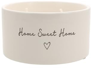 Pavilion Gift Company - Home Sweet Home - 10 oz Soy Wax Ceramic Vessel Candle Housewarming Apartment-Warming Gift Present Neutral Home Decor