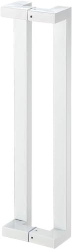 HACSYP Eingangstürgriff, Schiebestange for gewerbliche Büros, Duschgriff mit glatter Oberfläche, doppelseitiger Zuggriff for Glastore und Holztüren (Color : White, Size : 80cm/31 1/2)