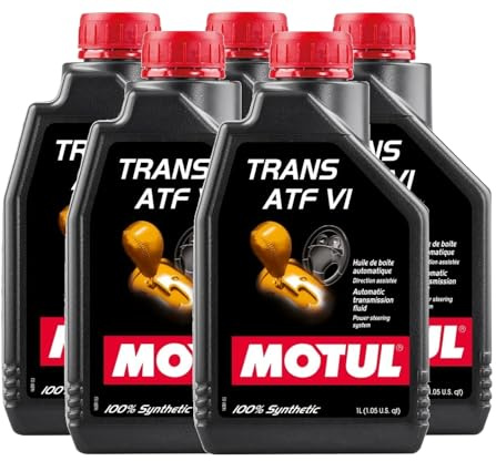 WOL-Motul ATF VI Fully Synthetic Oil Automatic Transmission Power Steering Fluid 109771 Auto Gearbox DCT CVT (5 L)
