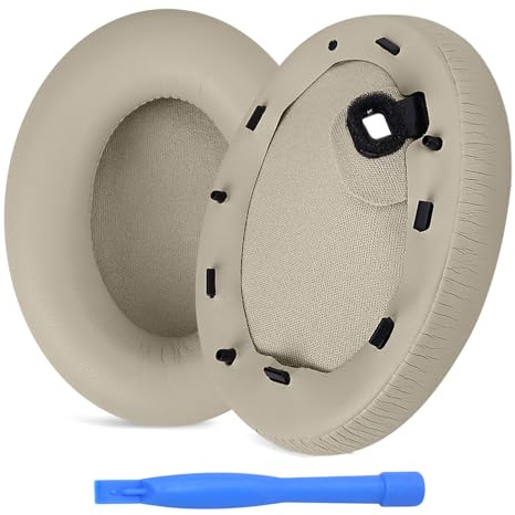 Ear Pads Replacement for Sony WH-1000XM4 Noise Cancelling Headphone by MMOBIEL - Memory Foam and Protein PU Ear Pad Cushions - Noise Isolation Earpads Replacement – Silver