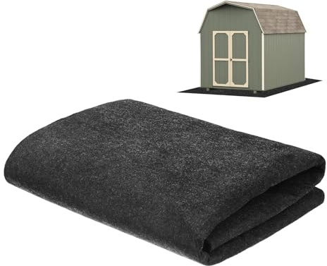 M METERXITY Outdoor Storage Shed Mat, 4x5 FT Waterproof Small Shed Flooring Mat for Patio Furniture Floor Protecting from Wear/Liquid/Dust/Oil, Non-Slip Carport Pad [Grey]