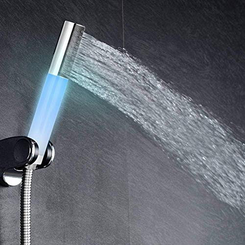 Shower Head Alcachofa de Ducha de Mano Alcachofa de Ducha Cabezal de Ducha con luz romántica LED de 7 Colores Baño en el hogar Baño de Agua Alcachofa de Ducha con Ahorro de Agua para ducharse Shower