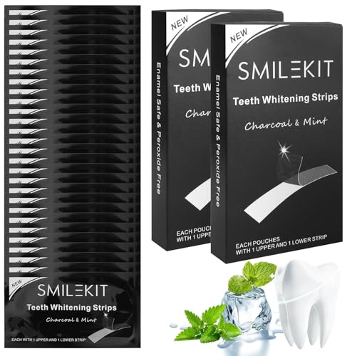 28 Pezzi Strisce Sbiancanti Denti Sbiancamento Denti Whitening Strips14 Paia Teeth Whitening Strips Kit Sbiancante Rapido Adatto Per Macchie Caffè Vino Tabacco E Altre Efficaci Per La Rimozione Delle