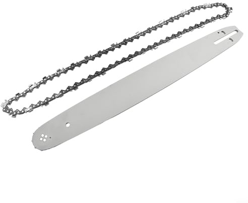 Juego de barra guía de motosierra de 18 pulgadas y cadena de paso de 0.3 pulgadas, calibre de 0.04 pulgadas, 72 eslabones de transmisión compatibles con modelos de 62CC/58CC/52CC como motosierra china