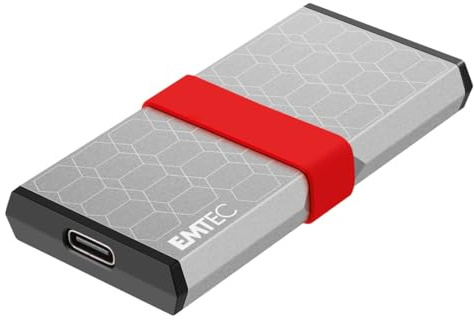 Emtec X205 Mini 1 Tb Usb TipO-C Usb 3.2 Gen 2x2 Argento (emtec X205 Mini 1 Tb Usb TypE-C Usb 3.)