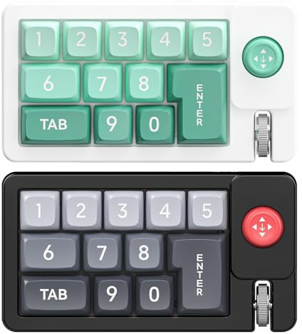 Teclado para Programadores Joystick RGB Intercambiable con Cable | Teclado con cable Para mujeres hombres PC streaming en edición de vídeo oficina producción musical diseño gráfico