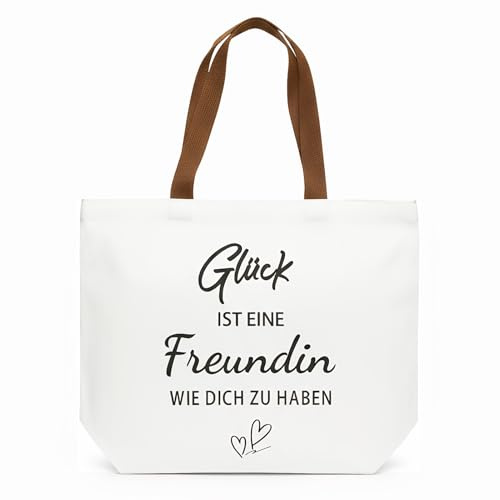 Beste Freundin Geschenke,Baumwolltasche Geschenk für Freundin,Canvas Tragetasch für Frauen,Damen Einkaufstasche Tragetasche,Canvas Tote Bag Geschenke zum Geburtstag, Weihnachten,Dankeschön