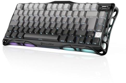 GravaStar Mercury K1 Mechanische Gaming Tastatur QWERTZ-Farbverlauf Schwarz
