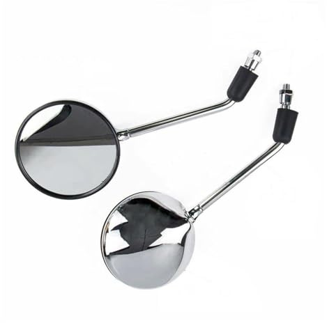 Estremità manubrio Per Hornet 600 750 CB400X CB500 CB650F CB1000 Specchietti Retrovisori Per Moto 8 10MM Specchietto Universale(Cromo)