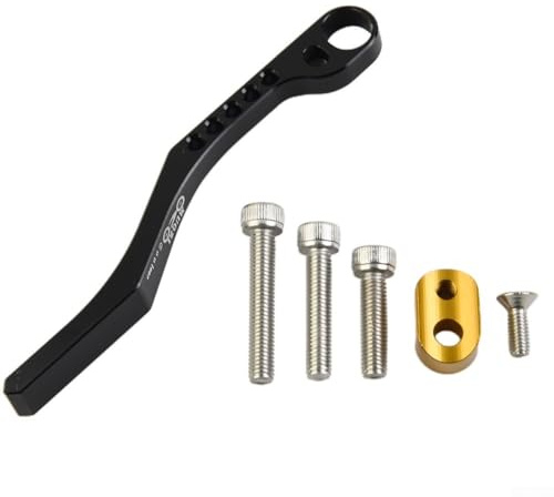 Jotekonoby Umwerfer-Kettenführung für Rennrad, Aluminiumlegierung und Edelstahl, Anti-Drop-Kettenvorrichtung, kompatibel mit 34T-50T/36T (rot)