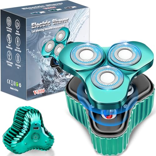 Mini rasoio elettrico da uomo, mini rasoio, tascabile portatile, ricaricabile tramite USB, impermeabile, facile da usare, con un pulsante, adatto per casa, auto, viaggi, regalo per uomini