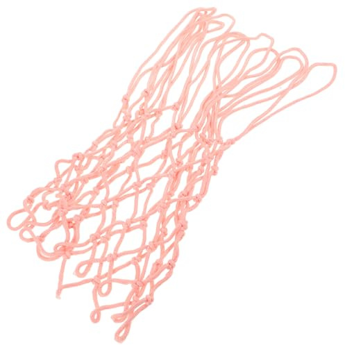 Leuchtendes Ersatz Basketballnetz mit Rahmen, Rosa, Polyester | Parks und Innenräume, Wetterbeständig, Einfache Montage, Geeignet für Dunking
