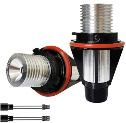 Genérico 2x5W LED Angel Eyes Halo anillo luz blanca marcador bombillas reemplazo for E39 E53 X5 E60 E63 E64 E65 E66 E83