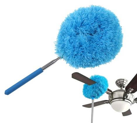 Spolverino lungo – Strumento pieghevole testa estensibile, rimozione della polvere per soffitto, ventilatore, lampada a | Pulizia ventilatore a soffitto, lampada a , persiane