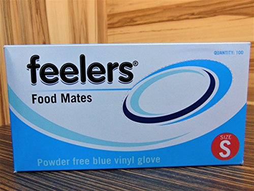 Powder-Free Disposable Vinyl Gloves - Small Blue - 100 Pack