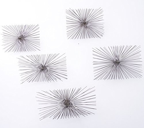 Schornsteinbesen Rechteckig Kaminbesen aus Stahl Rußbesen Schornsteinfegerbesen (16 x 28cm)