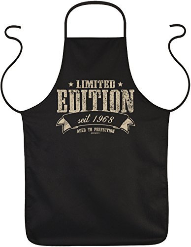 Geburtstag 50 Jahre Geschenk Grill Schürze Papa Kochschürze Latzschürze Partyschürze Küche Limited Edition seit 1968