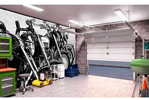 Fotomural Vinilo Para Pared Motos Blanco y Negro | Fotomural para paredes | Mural | Vinilo Decorativo | Varias Medidas 200 x 150 cm | Decoración comedores, salones, habitaciones...