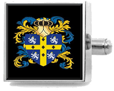 Select Gifts Krawattennadel Durham England Familienwappen, mit Gravur im Beutel