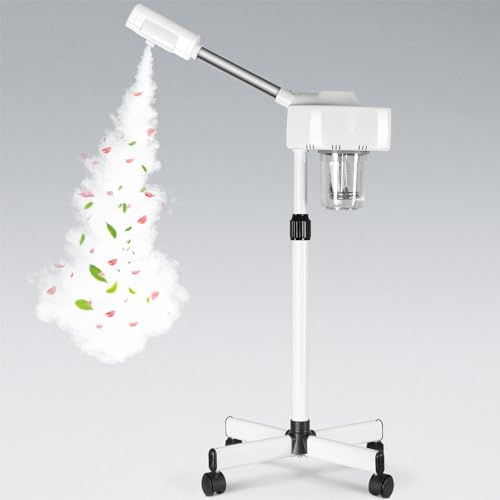 Facial Steamer On Wheels For Personal Home Salon Spa Skin Cleaning