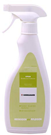 GODELMANN Rostflecken Entferner für Stein - Steinreiniger außen I entfernt Rost auf Pflastersteinen, Terassenplatten, Mauersteinen - 0,5 l säurefrei I Rostfleckenentferner