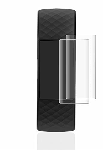 brotect Protection Film compatible with Fitbit Charge 4 | 2 Pack Clear Screen Protection Made in Germany 3D Curved Full-Cover Transparent Anti-Fingerprint Case-Friendly