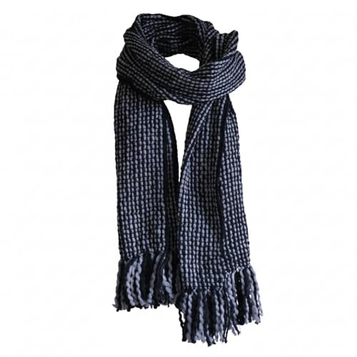 Tumia LAC 100% Wolle Schal Lange und warm, Handgefertigter Unisex Oversized Strickschal 230cm, Luxus Winter Geschenk für Damen Herren