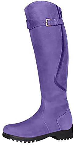 Stivali lunghi da donna al ginocchio, eleganti stivaletti invernali, stivali alti da neve, stivali da neve, stivali da donna con tacco lungo sopra il ginocchio, stivali invernali