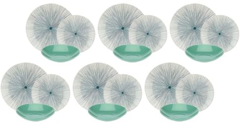 THUN ROSE & TULIPANI - Lot de 18 assiettes Warm on me