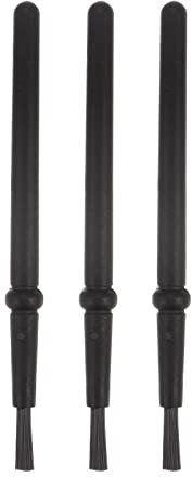 sourcing map 3pcs Anti-static Cleaning Brush 20mm Dia PV Plastic Conductive Bristles Small Narrow Anti Static ESD Brushes for Clean PCB Laptop Keyboard Fan