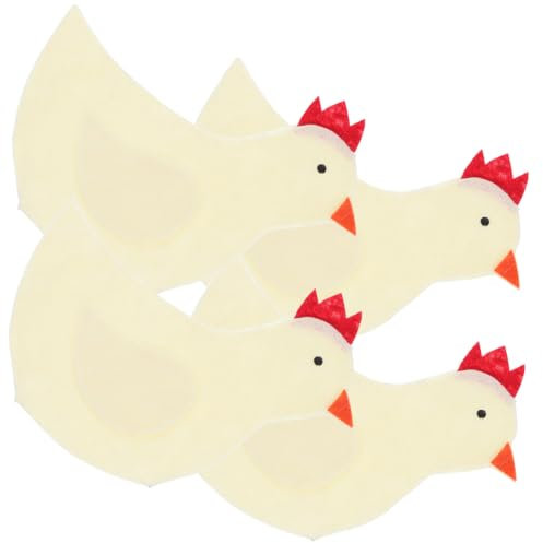 ABOOFAN Ostern Küken Abdeckungen 4 Stücke Huhn Geformt Taschen Stoff Beutel Warme Abdeckungen Dekorative Ostern Lagerung